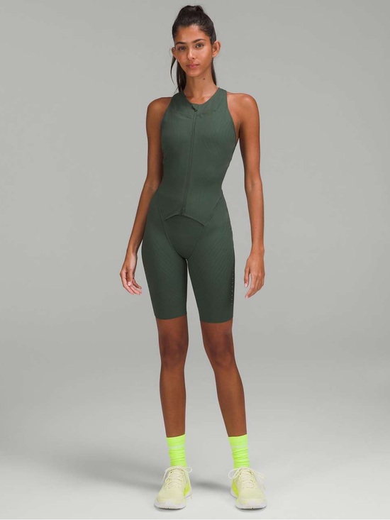 lululemon athletica Pants - Lululemon SenseKnit Running One-Piece Romper Smoked Green Spruce